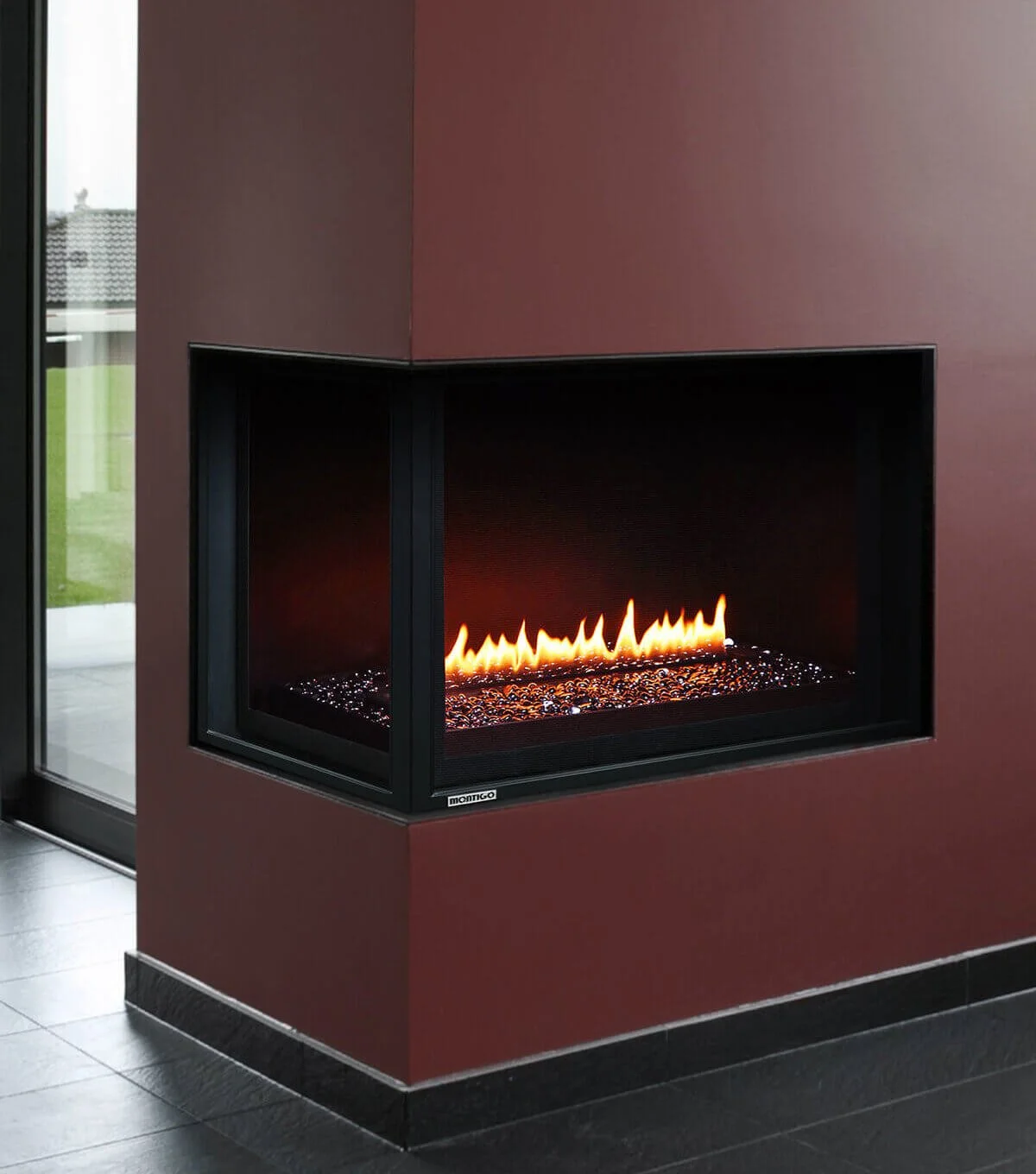 Foyer au Gaz en coin DIVINE MULTI Contemporain HL38CL/CR