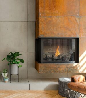 Foyer au Gaz en coin DIVINE MULTI H38CL