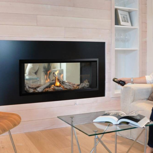 VALOR Foyer au gaz L1 SEE-THRU : foyer au gaz Vevor moderne, parfait pour sublimer votre espace avec chaleur et élégance.