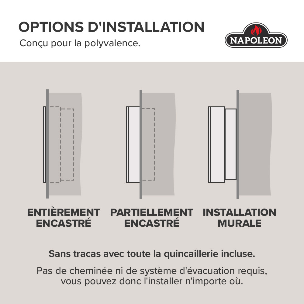 Napoléon foyer électrique Entice – Image 2