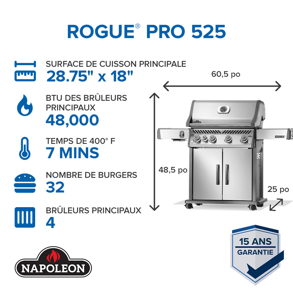Napoléon BBQ Rogue® PRO 525 SIB – Image 2