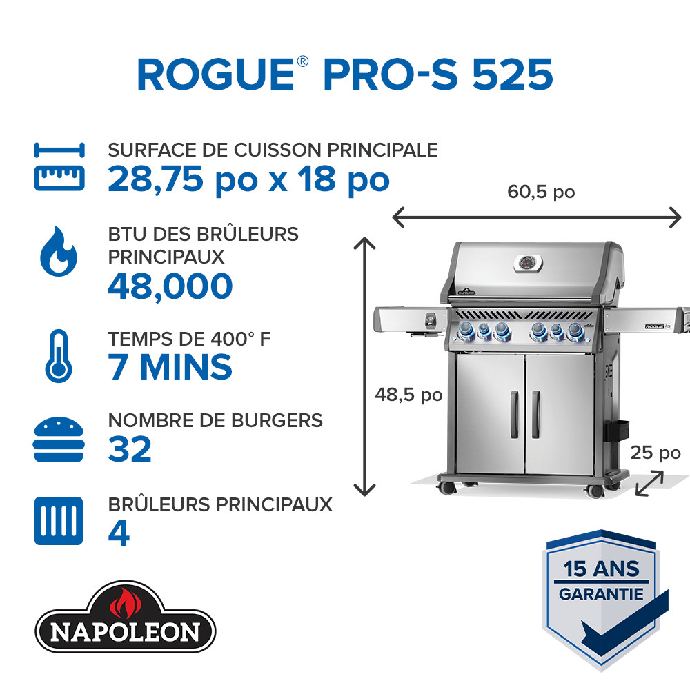 Napoléon BBQ Rogue® PRO-S 525 RSIB – Image 2