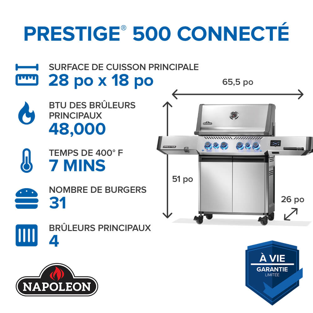 Napoléon BBQ Prestige® 500 connecté RSIB – Image 5